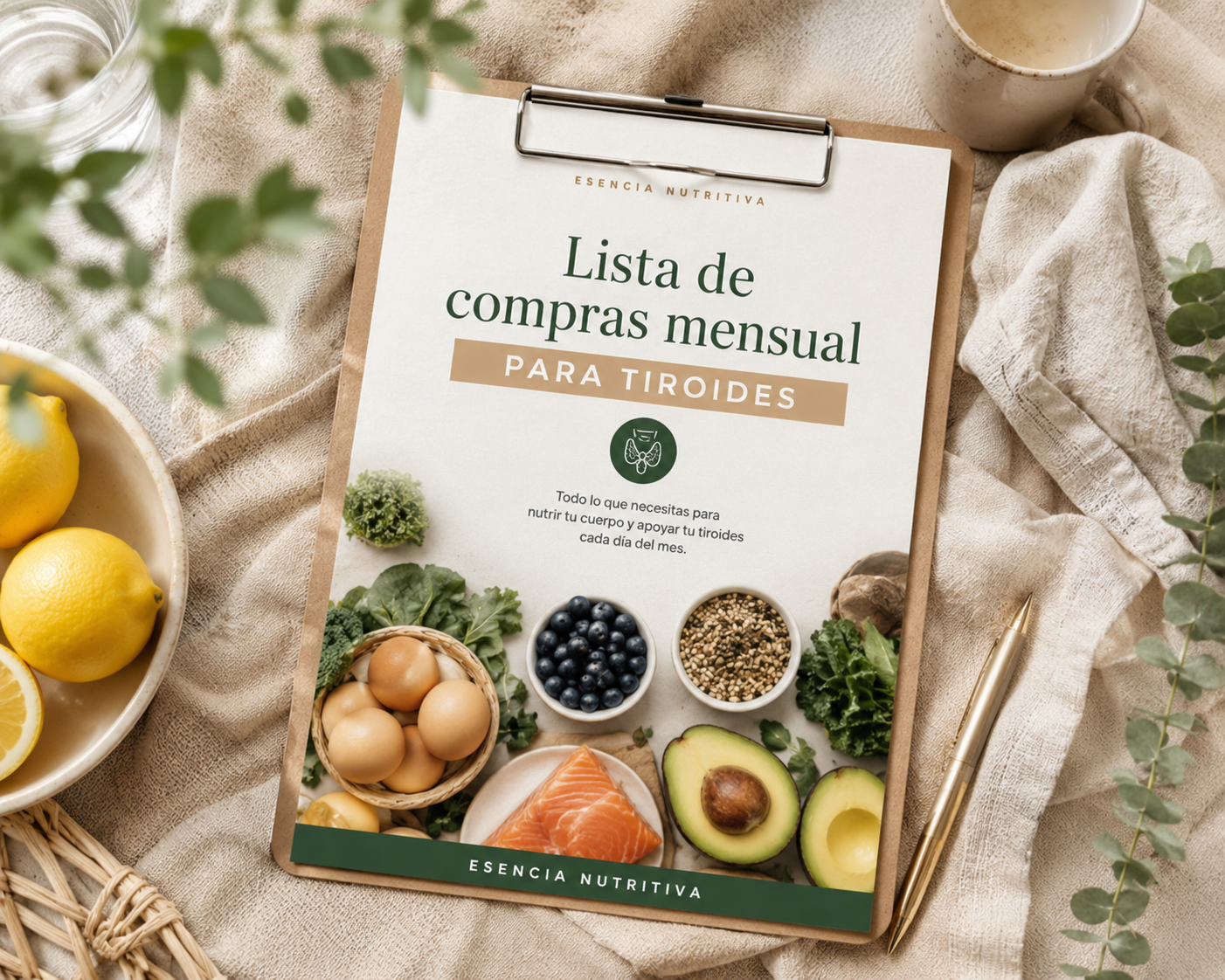 Lista de Compras Mensual para Tiroides